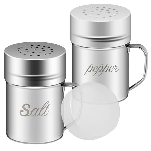 Stainless Steel Salt and Pepper Shakers Set