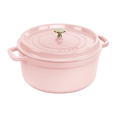 Cast Iron Round Dutch Oven (7-qt Round / Peony Pink)