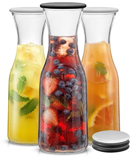 Glass Carafes with Lid