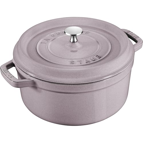 Cast Iron Round Dutch Oven (4-qt Round / Lilac)