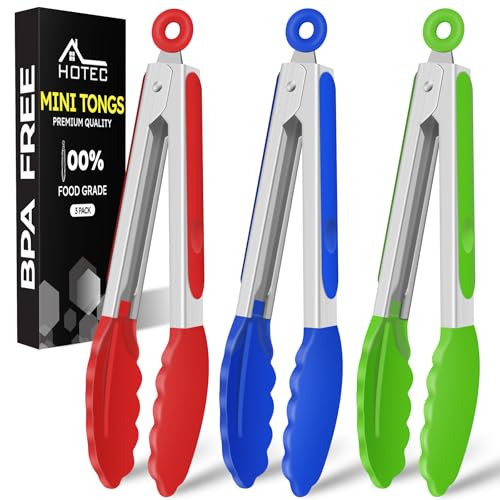 Mini Silicone Kitchen Tongs for Cooking