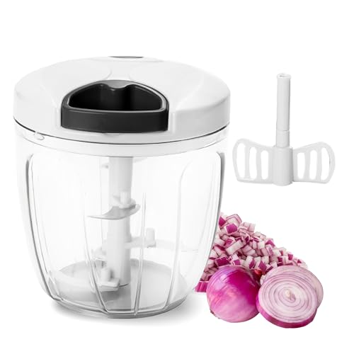 Pull‑String Manual Food Chopper with Sharp Blades