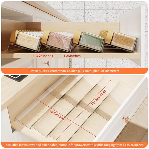 Spice Drawer Organizer
