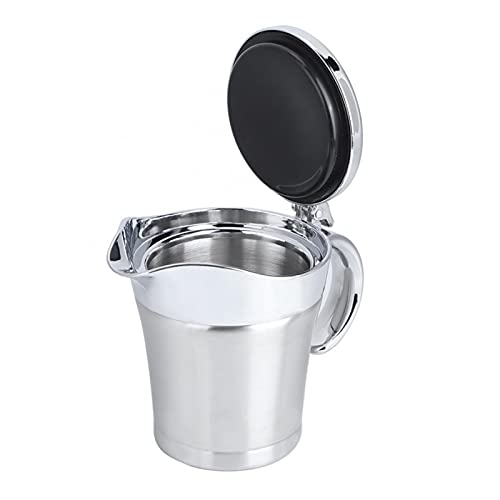 Kitchen Gravy Boat Double Layer Insulated Flavour Sauce Pot Sauce Boat Serving Ball 450 ml Kitchen Flavour Pot 304 Stainless Steel Sauce Bowl