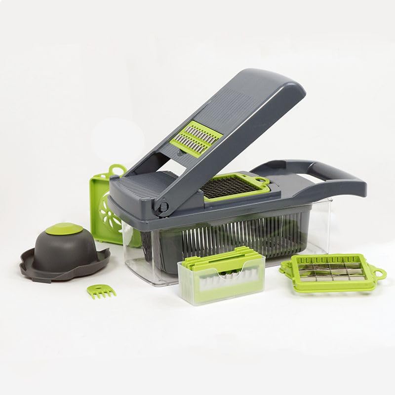 16 IN 1 VEGETABLE CHOPPER AND SLICER WITH CONTAINER