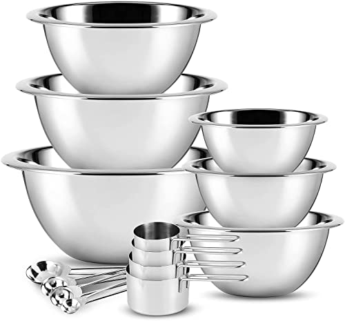 Mixing Bowls with Measuring Cups & Measuring Spoons