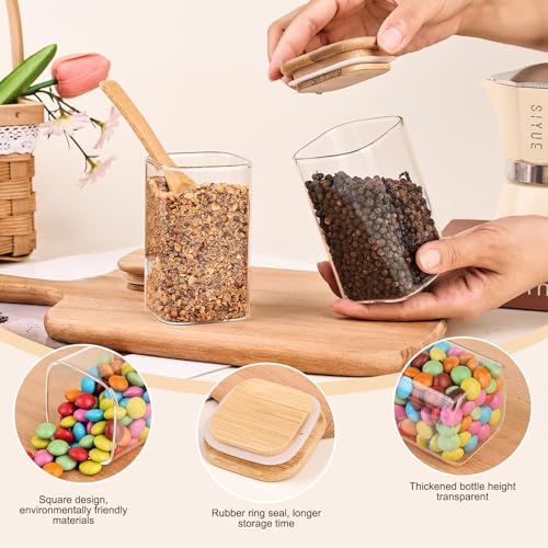 Glass Jars with Bamboo Lid