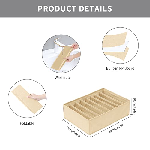 4 Pack Drawer Organizers for Clothing