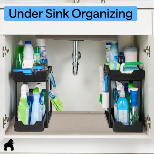 Waterproof Silicone Under Sink Mat with Raised Lip for Kitchen and Bathroom