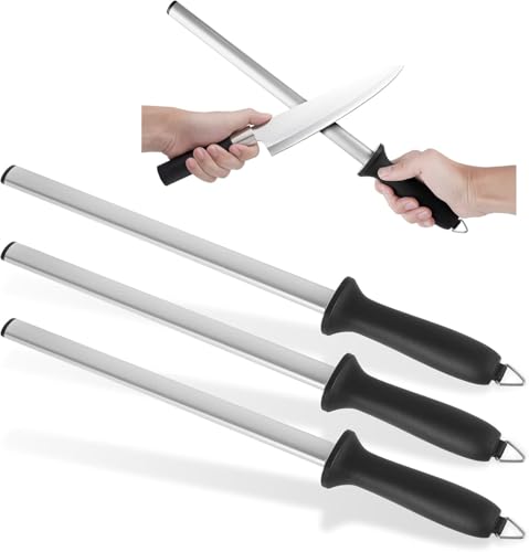 3 PCS 12 Inch Diamond Sharpening Rod