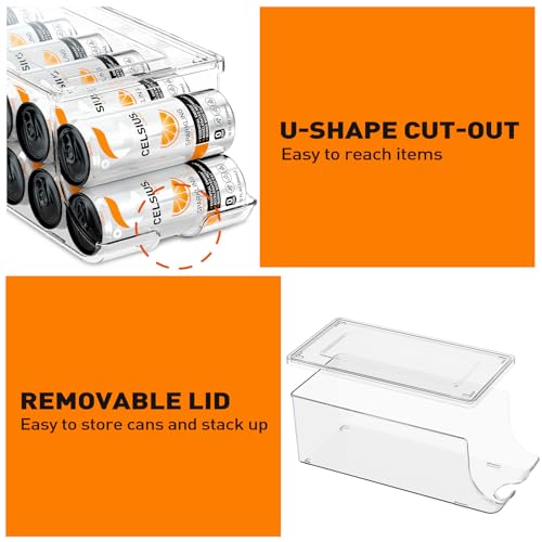 Skinny Can Organizer for Refrigerator