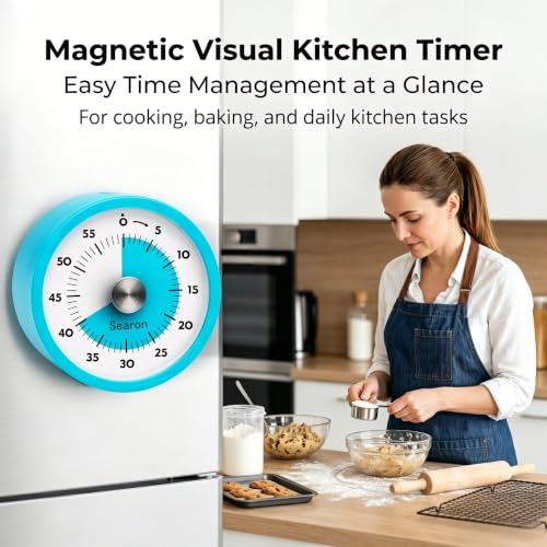 Magnetic Kitchen Timer (Blue)