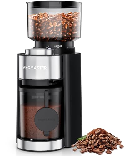 Aromaster Burr Coffee Grinder (Titanium Black)