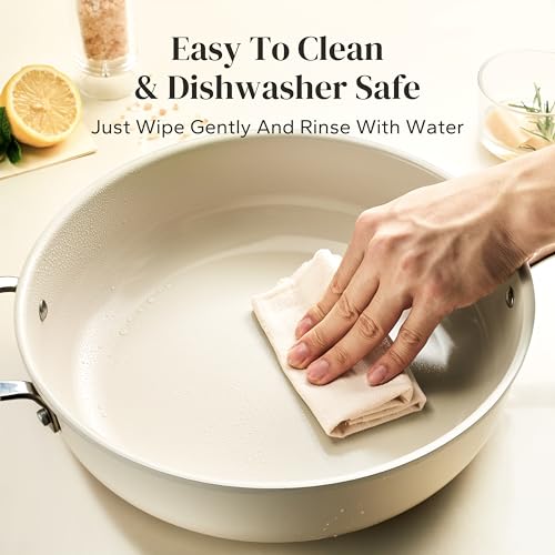 Ceramic Saute Pan with Lid