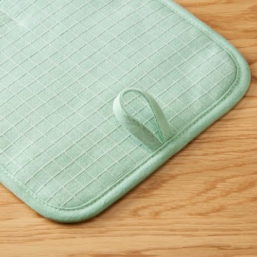 Gourmet Series Gridlines Pot Holders 2 (Pistachio Green)