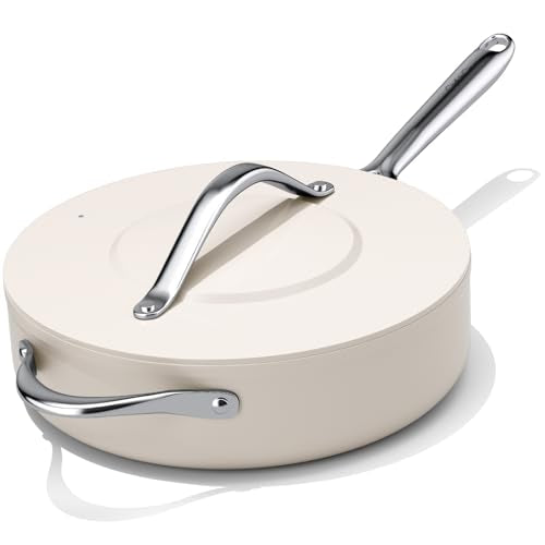 Nonstick Ceramic Sauté Pan with Lid