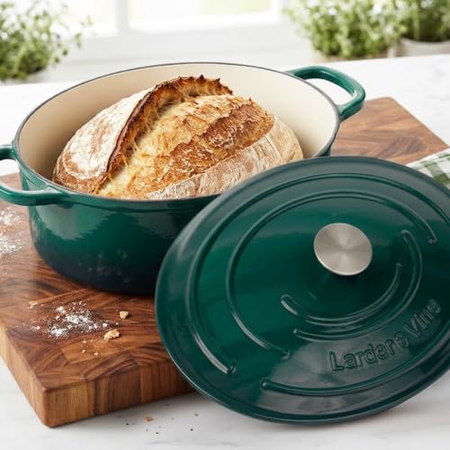8 qt Oval Enameled Cast Iron Dutch Oven Pot (Bondi / 8 QT)