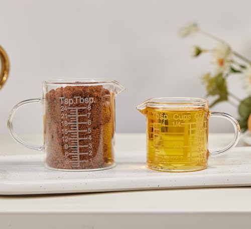Ackers Etched Graduated Glass Measuring Cup
