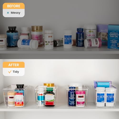 Clear Plastic Storage Bins