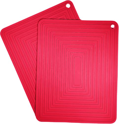 Silicone Trivets Mats Set 2 for Hot Dishes