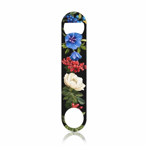 Vintage Cinema Stainless Steel Bottle Opener Movie Night Poster Enjoy The Show and Popcorn Nostalgia Flat Beer Bottle Opener Keychain for Home Kitchen Bar Restaurant Party Birthday Gift