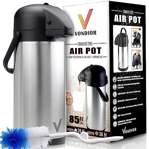 Airpot Coffee Carafe Dispenser with Pump