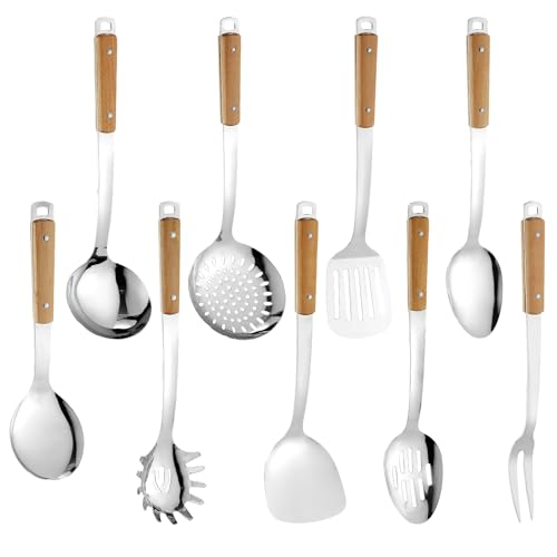 9PCS 304 Stainless Steel Kitchen Utensils Set