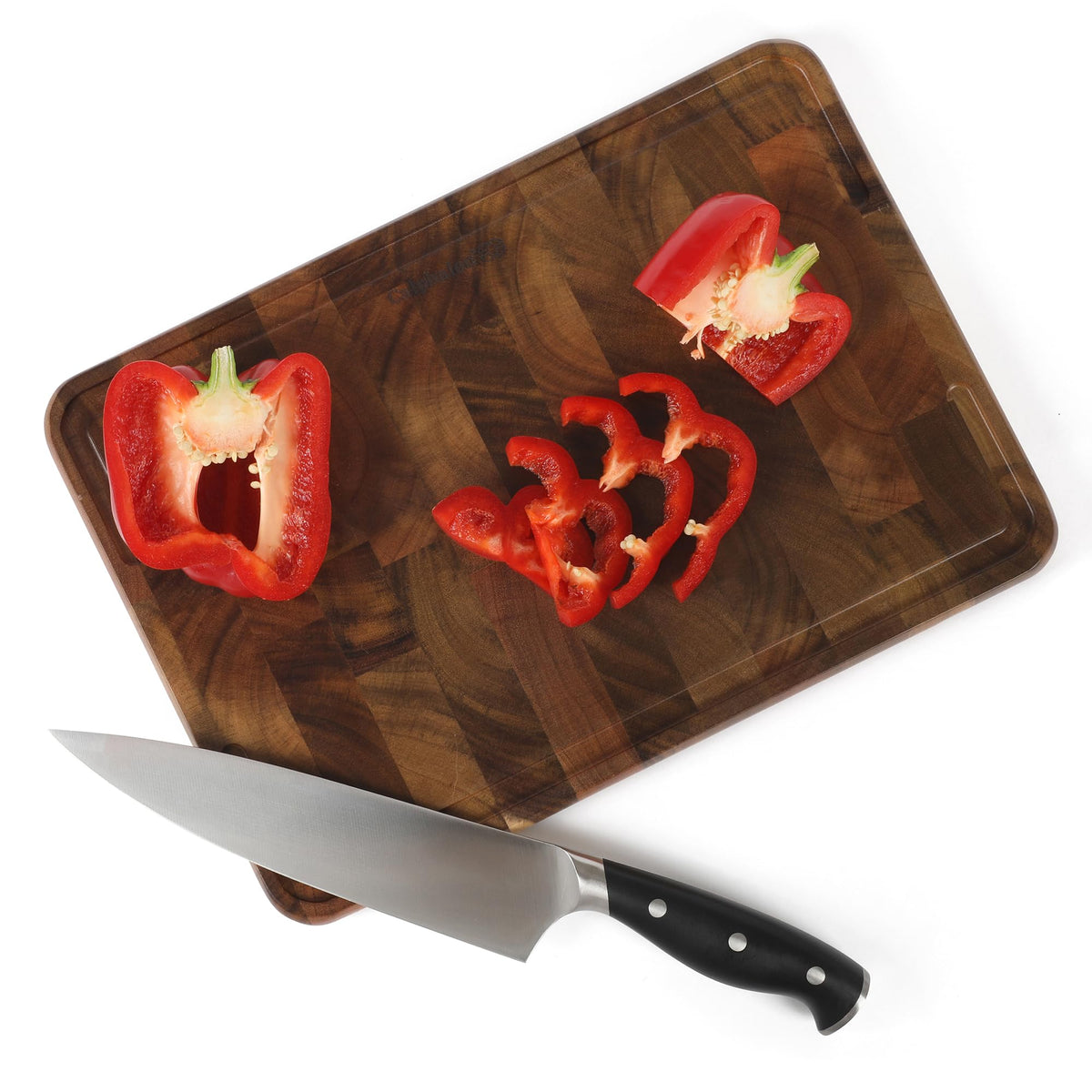 Edge Guard Cutting Board (Acacia Wood (13.6"x9.5"))