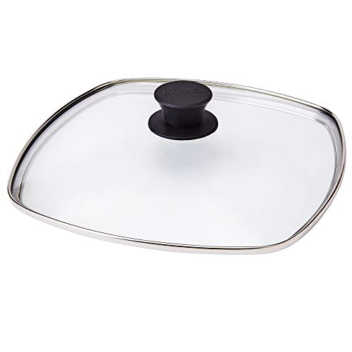Cast Iron Skillet Glass Covers with Steam Vent Hole