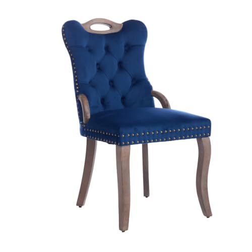Velvet Upholstered Dining Chairs Set