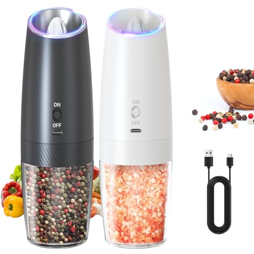 Gravity Salt and Pepper Grinder Set