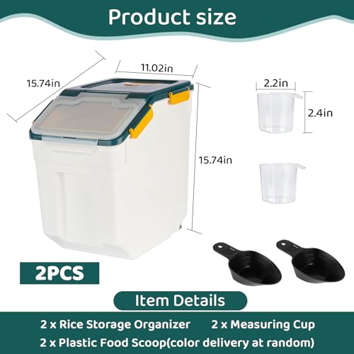 50 lb Large Food Grade Container for Rice Flour Sugar