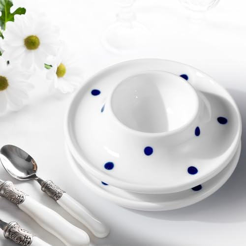 Porcelain Egg Cup Timer Set of 4