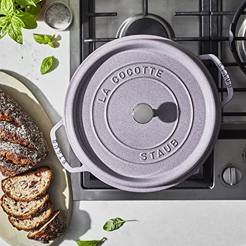 Cast Iron 7 qt Round Cocotte (7-qt Round / Lilac)