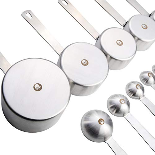Babish 10 Piece Stainless Steel Measuring Cups & Spoon Set
