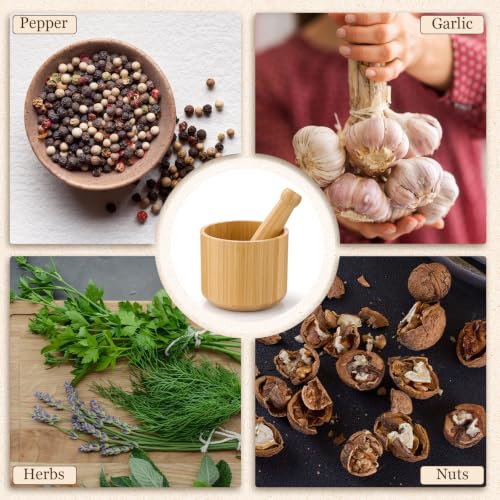 Extra Large Wood Mortar and Pestle 7.87"