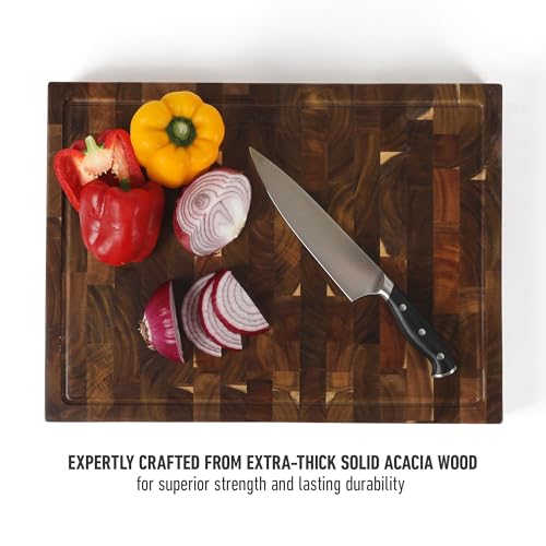 Edge Guard Cutting Board (Acacia Wood (20"x15"))