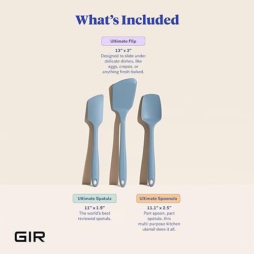3 Piece Silicone Ultimate Kitchen Utensils Set (Slate / 3 - Piece Set)