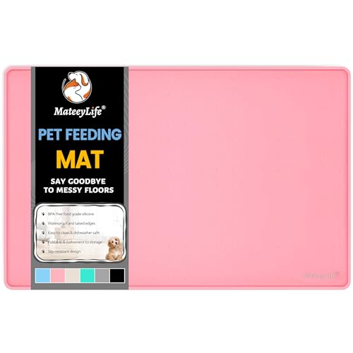 Silicone Cat & Dog Food Mat for Floors Waterproof