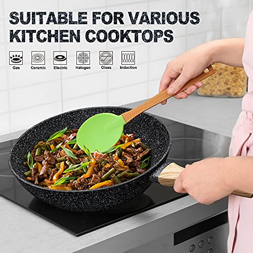 Nonstick Wok and Stir Fry Pans with Lid