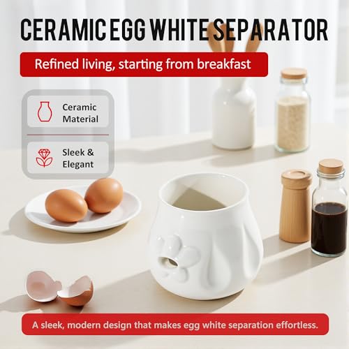 Ceramic Egg Separator Suitable for Kitchen Baking Small Tools