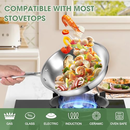 Triple Ply Stainless Steel Pots and Pans Set