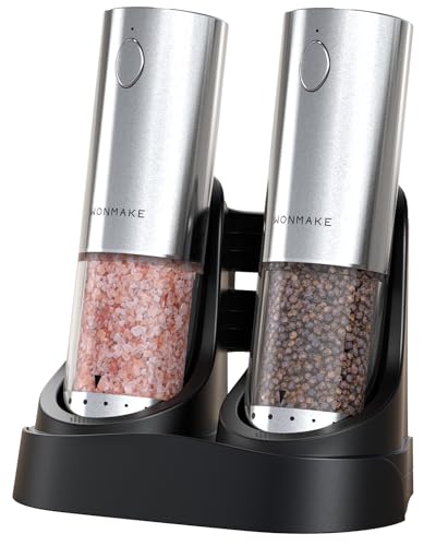 Electric Salt and Pepper Grinder Set