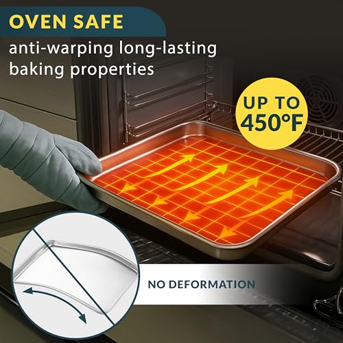 Baker’s Signature Stainless Steel Cookie Sheet Set of 3