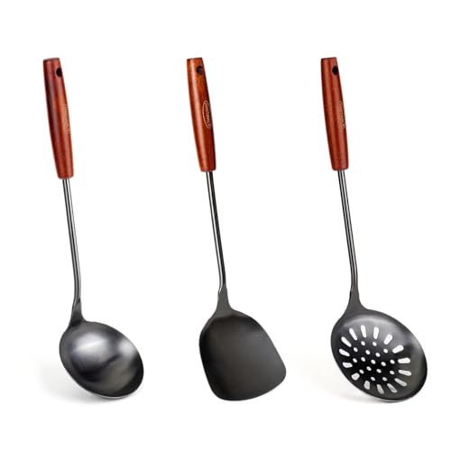 Wok spatula and ladle