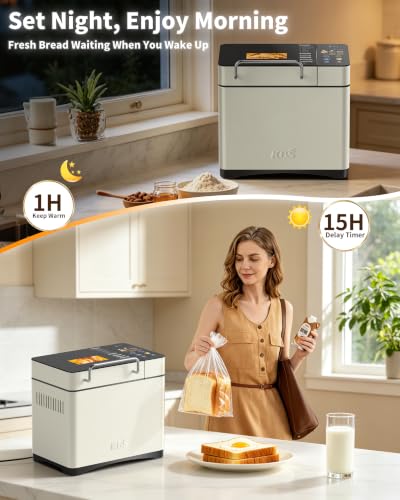 2.2LB Smart Bread Maker (Cream White)