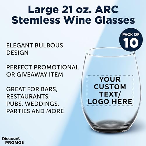 21 oz. ARC Stemless Wine Glasses