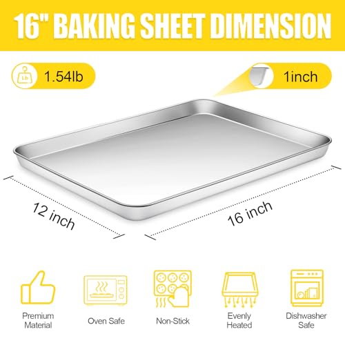 Baking Sheet 2 Piece Cookie Sheets for Baking