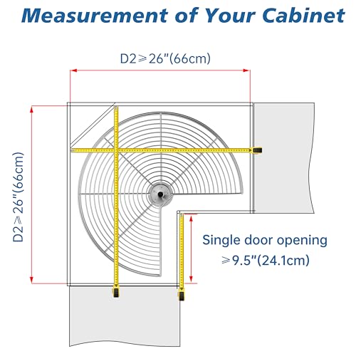 Kidne Corner Cabinet Lazy Susan