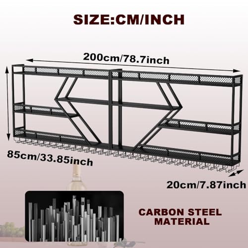 Metal Wine Rack Wall Mounted